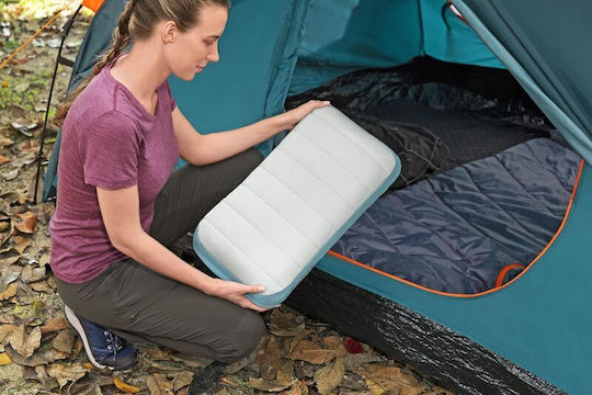 Inflatable Pillow Bestway Alpinelite Large Air Pillow 49.5 X 28cm White Blue 69625_1