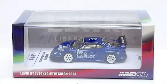 Machetă Auto Ferrari F40 Lbwk Tokyo Auto Salon 2024 Albastru 1:64 Inno64