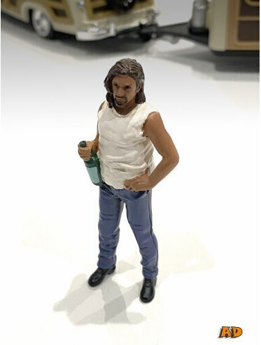 Set 5 Figurine Campers 1:18 American Diorama
