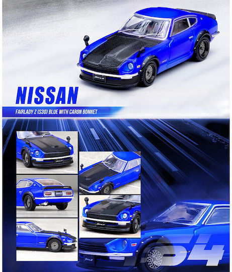 Macheta Auto Nissan Fairlady Z S30 Albastru 1:64 Inno64