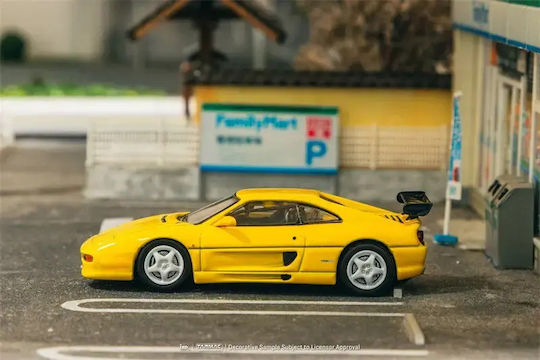 Macheta Auto Ferrari F355 Challenge Galben Tarmac Works 1:64