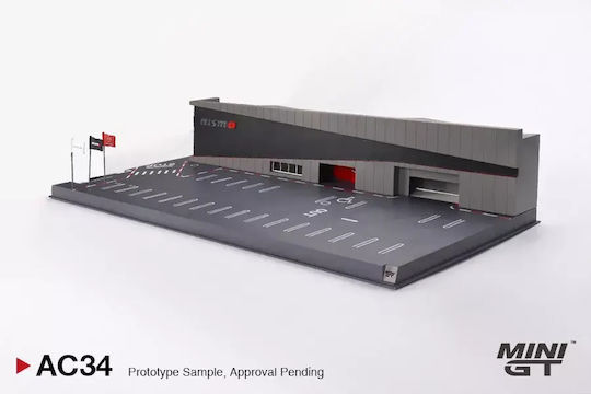Machetă Auto Dioramă Nissan Motorsport și Customizing Nismo Operation Center 2024 Scara 1:64 Mini GT MGTAC34
