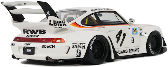 Machetă Mașină Porsche Rwb Bodykit Kato-san Alb 1:18 Gt Spirit Gt451