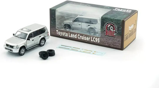Machetă Mașină Toyota Land Cruiser Prado LC95 Argintiu 1:64 BM Creations
