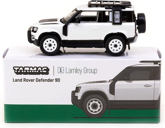 Macheta Auto Land Rover Defender 90 Alb 1:64 Tarmac