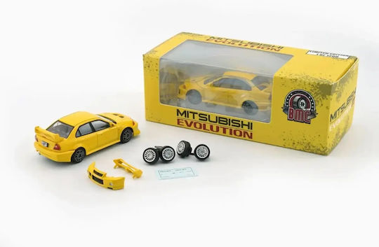 Моделна Фигура Автомобил Mitsubishi Lancer Evo V Жълт 1:64