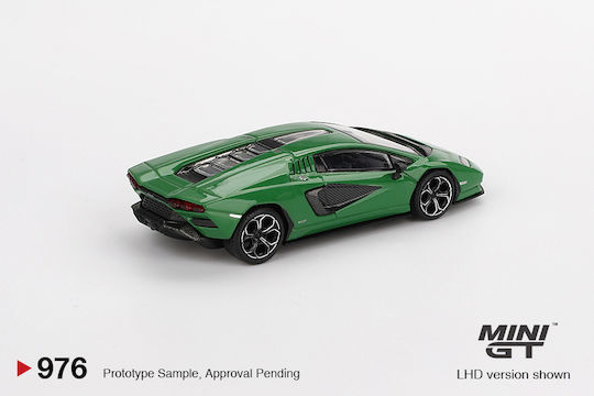 Machetă Mașină Lamborghini Countach Lpi 800-4 Verde Medio 2022 Scara 1:64 Mini GT MGT00976 BL
