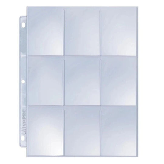 Ultra Pro Kartenseiten 9-Fächer Standardgröße 100Stück Silber