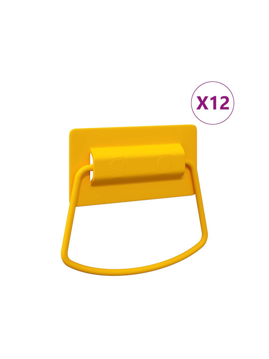 vidaXL Handle Furniture made of Metallic Χαμομηλί Κίτρινο 879436 12pcs