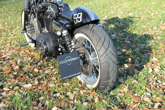 Cult Werk Motorrad-Kennzeichenhalter Und -Rahmen Hd-spo012-i