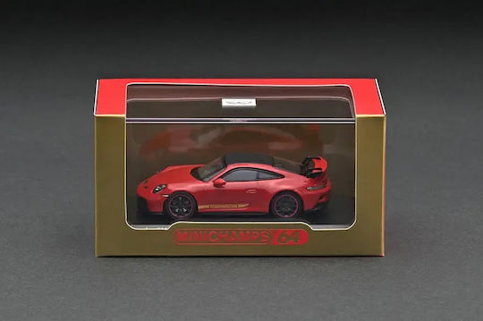 Machetă Mașină Porsche 911 992 GT3 Roșu Guards Scara 1:64 Minichamps