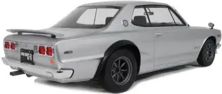 Machetă Mașină Nissan Skyline 2000 GT-R KPGC10 Argintiu 700 1971 Scara 1:12 Otto Models G094