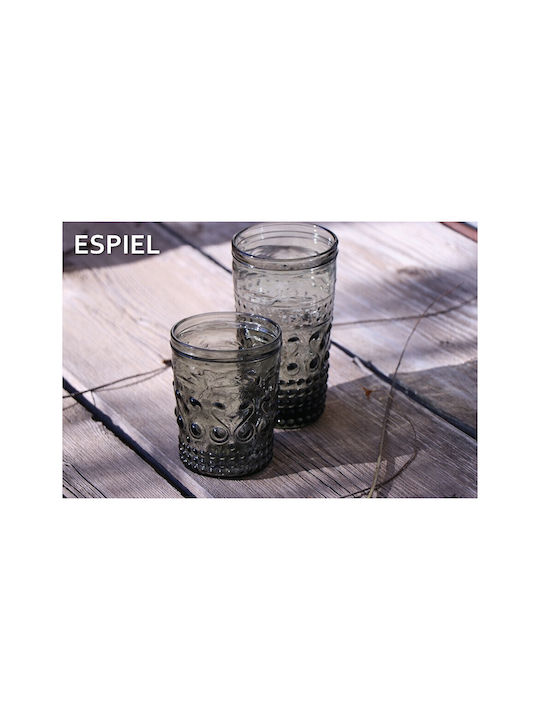 Espiel Set Gläser Wasser aus Glas in Gray Farbe 550ml 6Stück