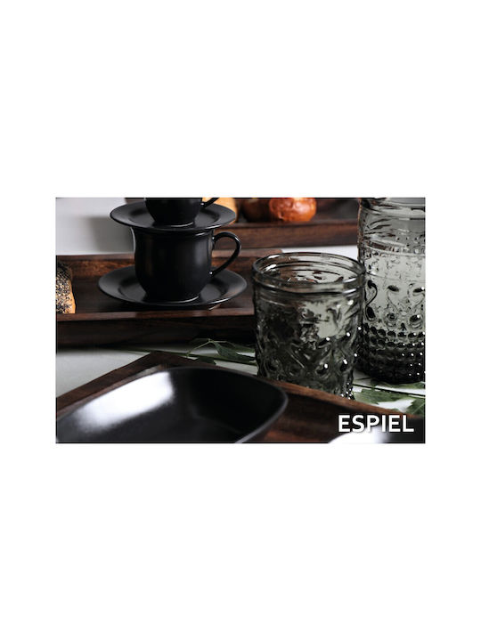 Espiel Set Gläser Wasser aus Glas in Gray Farbe 550ml 6Stück
