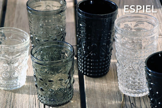 Espiel Set of Glasses Water made of Glass in Gray Color 550ml 6pcs