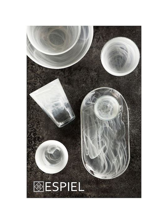 Espiel Atlas Set of Glasses White Wine / Water made of Glass in White Color 270ml 6pcs
