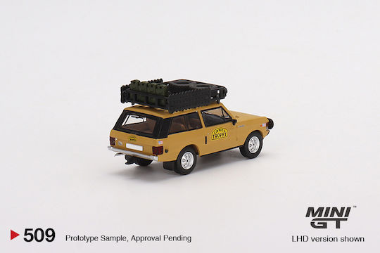 Macheta Mașină Range Rover Camel Trophy Camel Galben 1982 Scara 1:64 Mini Gg Mgt509
