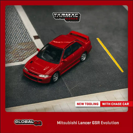 Modelauto Mitsubishi Lancer GSR EVO Rot Maßstab 1:64 Tarmac Works