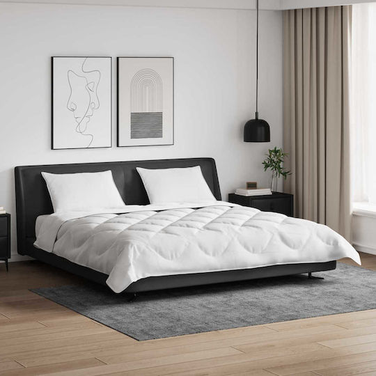 vidaXL King Size Blanket Set 260x220cm White