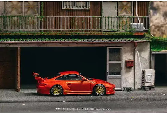 Macheta Auto Porsche 911 997 Old Rosu Tarmac Works 1:64