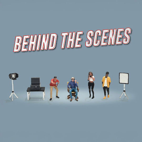 Set Figurine Behind Scenes 4 Figurine Și 6 Accesorii 1:64 American Diorama Ad-2426