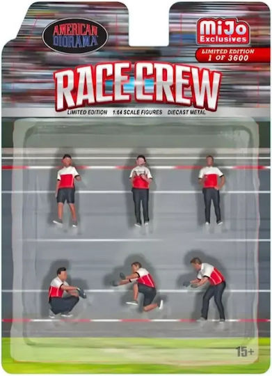 Set Figurine Set Figurine Race Crew 1:64 American Diorama