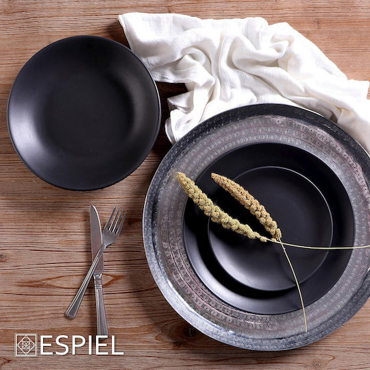 Espiel Terra Matt Πιάτο Βαθύ Μαύρο 23.5cm 6τμχ 5205918246570