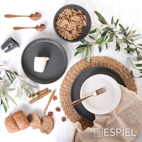 Espiel Terra Matt Πιάτο Βαθύ Μαύρο 23.5cm 6τμχ 5205918246570