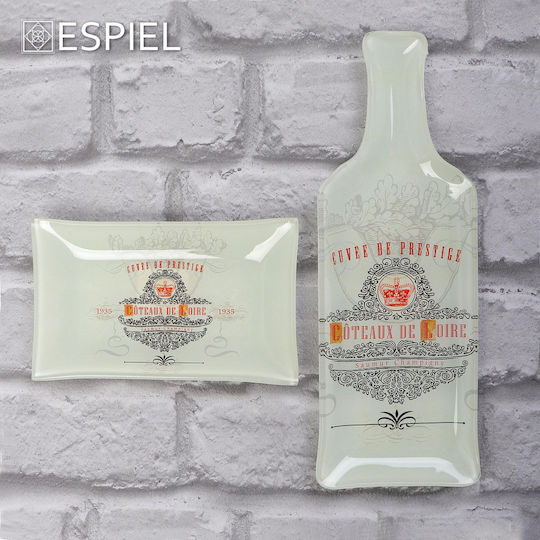 Espiel Cuvee De Prestige Πιάτο Ρηχό Ορθογώνιο Γυάλινο Λευκό 16x10cm 6τμχ Espiel Cuvee De Prestige Πιάτο Ρηχό Ορθογώνιο Γυάλινο Λευκό 16x10cm 6τμχ