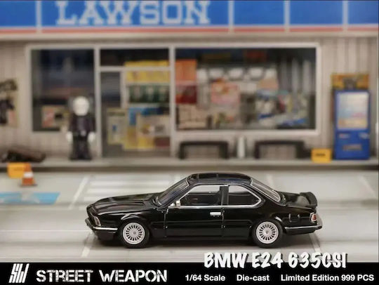 Machetă Mașină BMW E24 635 CSI Negru Scara 1:64 Street Weapon