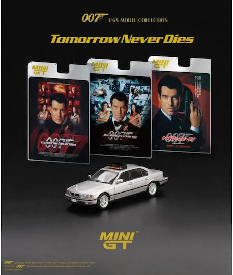 Macheta Auto Bmw 750 Il E39 Tomorrow Never Dies English Blister Packaging 1997 1:64 Mini Gt Mgt00902-007e