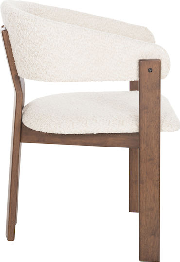 Rubberwood Председки Трапезария Walnut-ecru 2бр 55.5x59x81бр