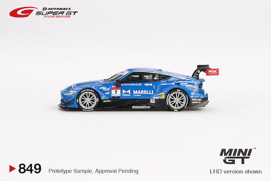Machetă Mașină Nissan Z GT500 #1 Marelli Impul Z Super GT Series 2023 Scara 1:64 Mini GT MGT00849-BL