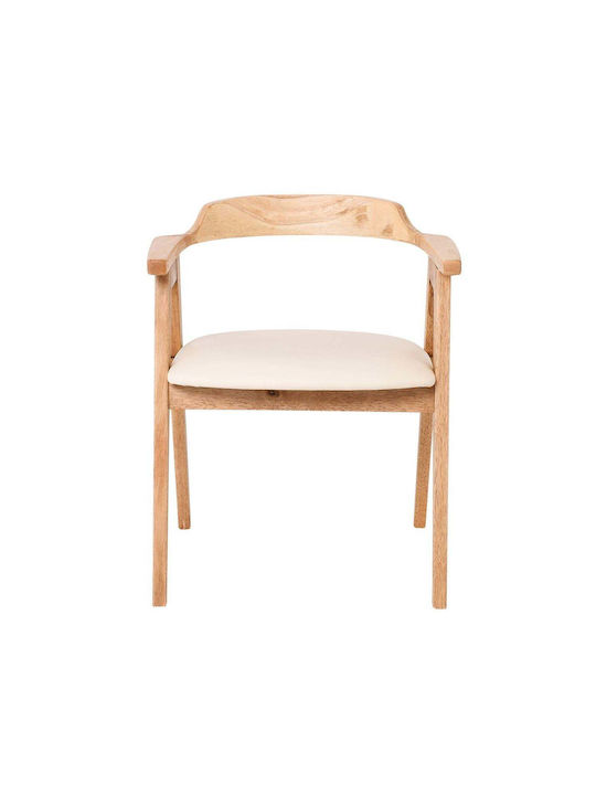 Selva Scaune Sala de mese Natural, Ecru 2buc 60x54x75buc