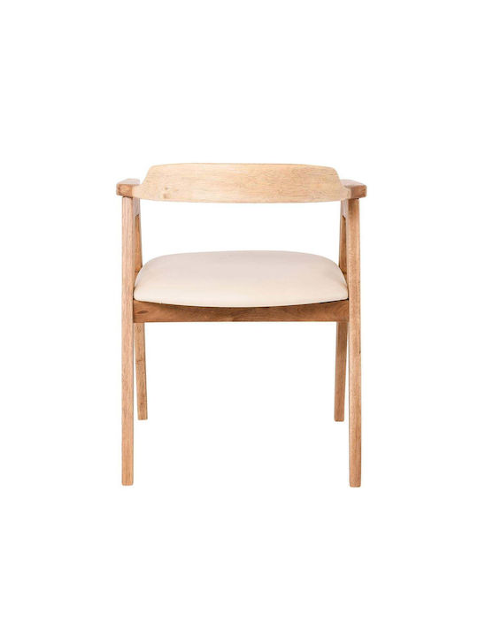 Selva Scaune Sala de mese Natural, Ecru 2buc 60x54x75buc