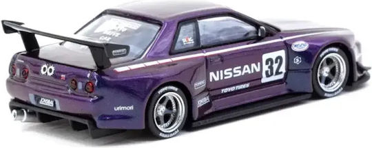 Machetă Auto Nissan Skyline R32 Widebody Violet Scara 1:64 Tarmac Works