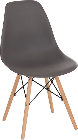 Twist Pp Stühle Speisesaal Grey 4Stück 46x50x82cm