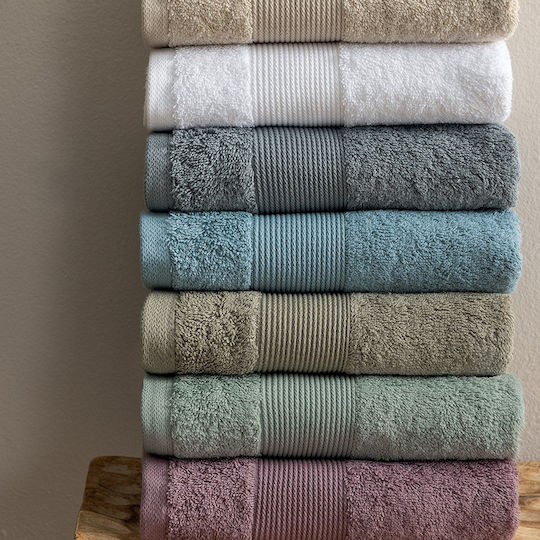 Palamaiki Set of Bath Towels 3 pcs Naya Gray Weight 620gr/m²