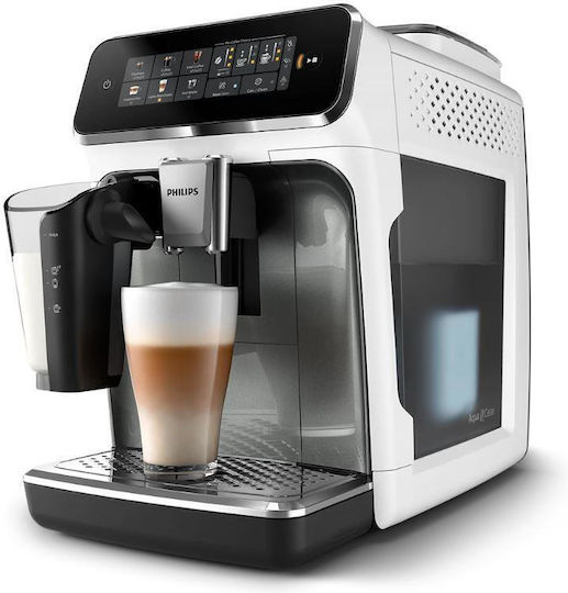 Philips Series 3300 Automatic Espresso Machine 1500W Pressure 15bar for Cappuccino with Grinder Silver