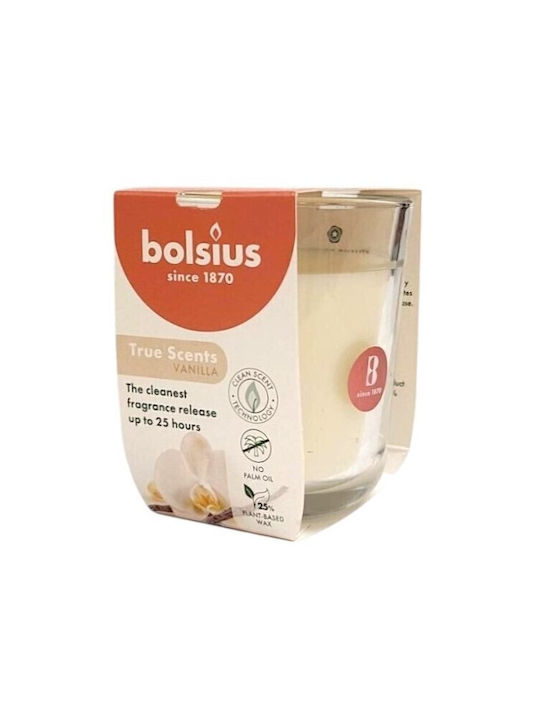Bolsius True Scents Scented Candle Φ8x7.3cm Vanilla
