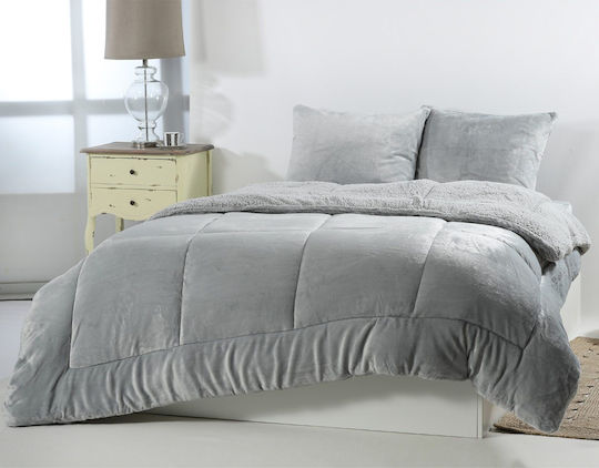 Silk Fashion Duvet Cover Queen 220x240cm Light Brown 320 GSMGsm
