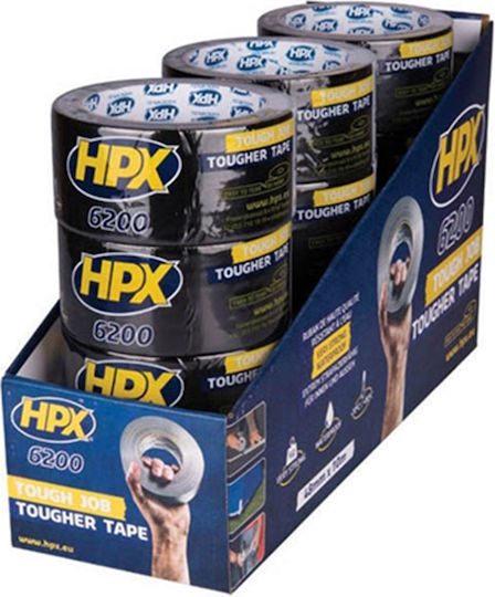 HPX Self-Adhesive Fabric Tape Black 48mmx10m 1pcs