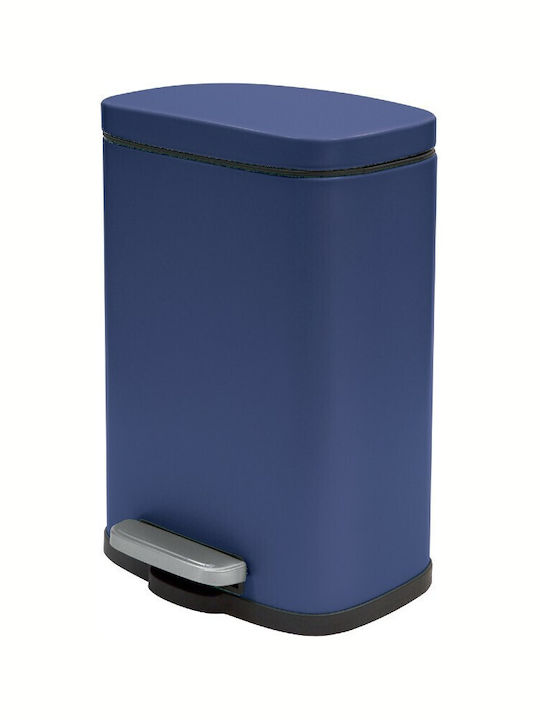 Dimitracas Akira 05392.009 Metallic Bathroom Basket Soft Close 5lt Blue