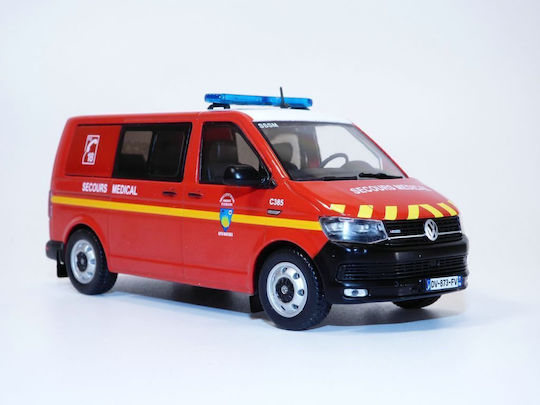 Macheta Auto Volkswagen T6 Feuerwehrmann Sdis Maßstab 1:43 Altaya-odeon