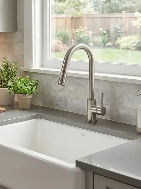 Tema Kitchen Faucet Counter Silver Mat