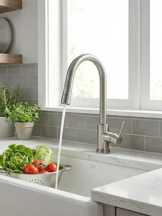Tema Kitchen Faucet Counter Silver Mat