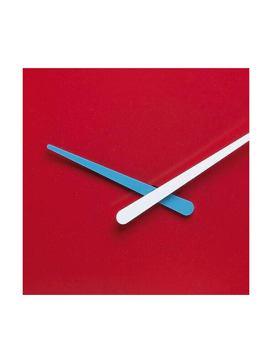 TFA Clock Ρολόι Τοίχου Πλαστικό Κόκκινο Ø35cm