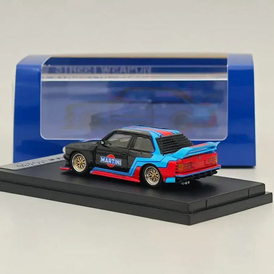 Macheta Auto Bmw E30 Martini Negru 1:64 Street Weapon