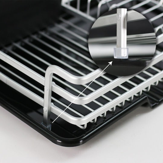 Viosarp Black Aluminum Sink Strainer 46x30x13cm