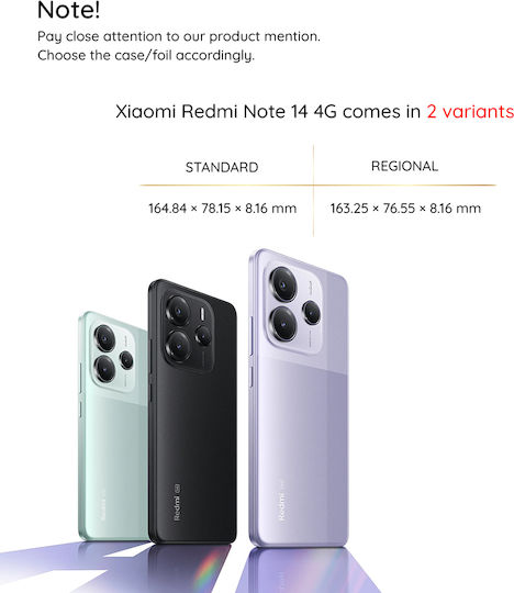 Techsuit Softflex Rückseite Umschlag aus Silikon Lila (Redmi Note 14 4G)